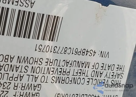 2007 Subaru Outback 2.5I z USA, uszkodzony, nr VIN 4S4BP61C877310751